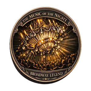 Máscara del Fantasma de la Ópera y Rosa Conmemorativa de la Leyenda de Broadway, Moneda de Metal, Artesaní<span class=keywords><strong>a</strong></span> Decorativa, Regalo Coleccionable para Empresas - Product Image 3