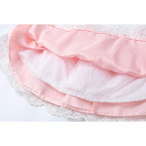 Robe de princesse d'été pour bébé fille, respirante, en dentelle, multi-couches, tutu, avec nœud au dos, pour le premier anniversaire - Product Image 6