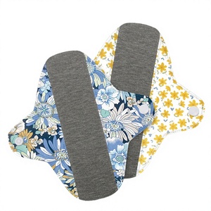 18*18cm Eco-Friendly Reusable Washable Soft Absorbent Super Absorbent <b>Waterproof</b> Leak Guard Winged Cloth Sanitary <b>Pads</b> - Product Image 2