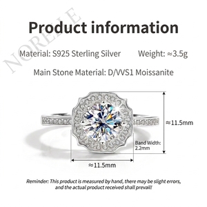 Precio al por mayor <span class=keywords><strong>de</strong></span> fábrica <span class=keywords><strong>Anillos</strong></span> <span class=keywords><strong>de</strong></span> moissanita Precio barato Joyería fina 925 Anillo <span class=keywords><strong>de</strong></span> Bodas <span class=keywords><strong>de</strong></span> moissanita <span class=keywords><strong>de</strong></span> plata Anillo <span class=keywords><strong>de</strong></span> diamante geométrico - Product Image 5