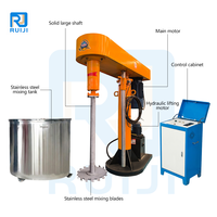 Disperseur hydraulique à grande vitesse pour encre textile, pigment liquide, mélangeur en acier inoxydable 500L/1000L, moteur AC, automatique pour produits chimiques