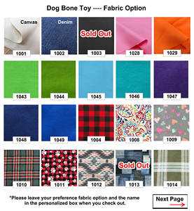 2023 yeni kişiselleştirilmiş özel köpek kemik oyuncak ile Squeaker ile pamuk ipi Pet hediye nakış kişiselleştirilmiş adı - Product Image 6