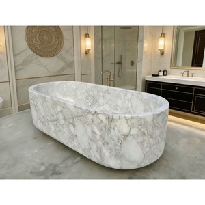 <span class=keywords><strong>Baignoire</strong></span> autoportante moderne de luxe en marbre naturel, écologique, sur mesure, grande taille, haute qualité, pour salle de bain d'hôtel - Product Image 1