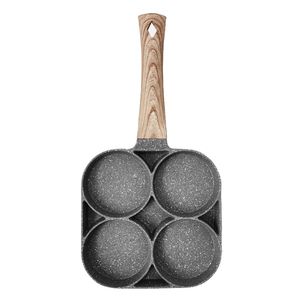 Medical stone four-hole omelette breakfast burger and egg non-stick pan small frying pan
