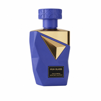 Flacon de parfum personnalisé 30ml/50ml/100ml, flacon pulvérisateur de parfum coloré, flacon en verre à col serti avec bouchon en plastique coloré