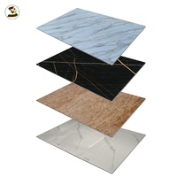 Panneau mural en PVC imperméable effet marbre 4x8 (1220x2440mm) 3,0 mm d'épaisseur, surface haute brillance, design moderne, certifié ISO9001, prix abordable