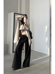 Cappotto <span class=keywords><strong>Oversize</strong></span> di Alta Qualità per <span class=keywords><strong>Donna</strong></span>, Stile Rilassato Primaverile e Autunnale, con Collo a Scialle e Cintura in Vita - Product Image 4