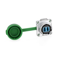 Adaptateur de connecteur à bride haute vitesse Cnlinko série DH DH24 LC vers LC pour mode de signalisation, connecteur de fibre optique pour applications industrielles