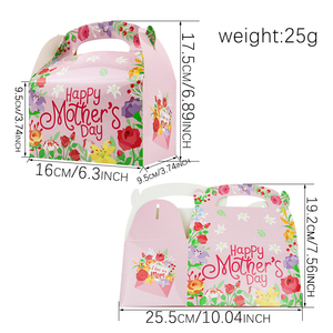 Buon <span class=keywords><strong>regalo</strong></span> per la <span class=keywords><strong>festa</strong></span> <span class=keywords><strong>della</strong></span> <span class=keywords><strong>mamma</strong></span> scatole di carta con manico con Design floreale scatole di caramelle <span class=keywords><strong>regalo</strong></span> per feste di <span class=keywords><strong>mamma</strong></span> - Product Image 2