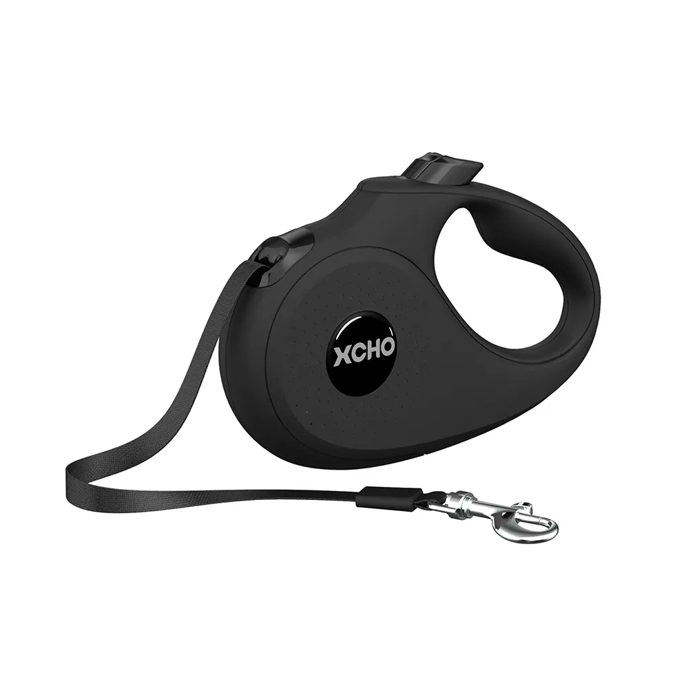 Amazon Hot Sale Auto Retractable Dog Leash 5m Pet Collars & Leashes for Dogs Walk Dog Customized Brand Logo White & Black 360pcs