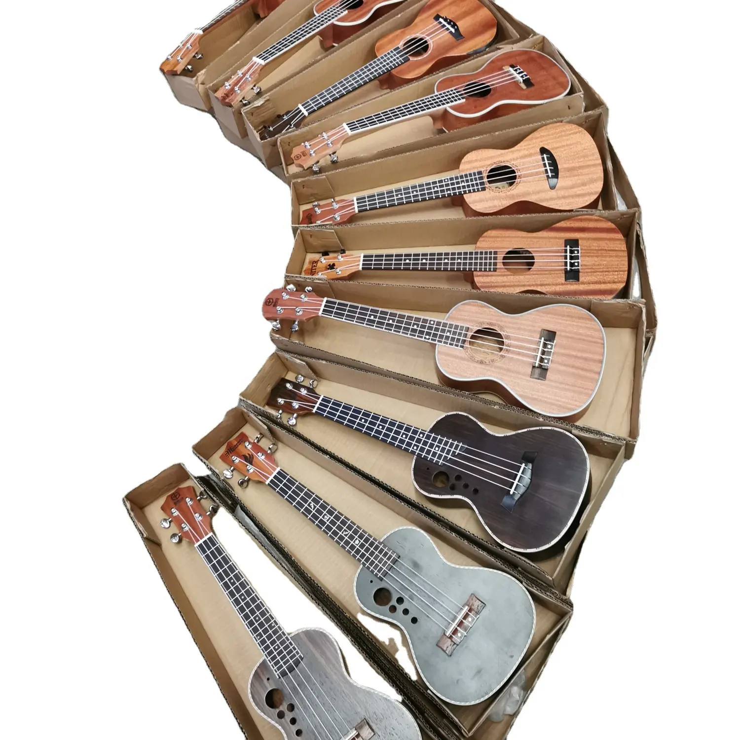 מלאי זול 21 23 26 אינץ יוקולילי סופרן קונצרט טנור ukulele עץ ילדים גיטרה
