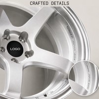 Jantes forgées 5 branches à déport profond argentées 19 20 21 pouces 5x114.3 pour Toyota Crown (pièces de rechange)