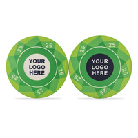 Jetons de Poker de Casino Personnalisés en Céramique de 39 mm, Conception Gratuite, EPT WPT, avec Dénomination pour Jeux de Hasard