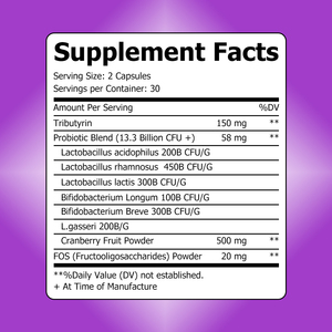 Hot Sale Womens Health Probiotics Capsules with Cranberry Fruit Powder Improve intimacy and support healthy mindset Capsules - Product Image 2