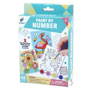 Kit De Peinture Sur Toile Bricolage con 6 pinturas acrílicas Toile Pre dibujado para adultos Enfants Art De Peinture - Product Image 1