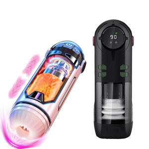Juguetes sexuales automáticos para hombres Stroker, masturbador masculino, venta al por mayor de adultos, función de empuje y calentamiento vibratorio - Product Image 3