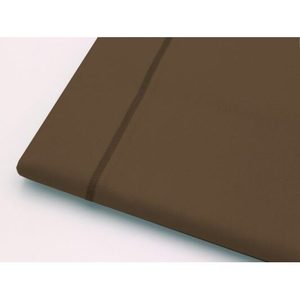 Sábana Plana 270x300cm 100% Algodón Marrón Para Cama King Size Francesa - Product Image 2