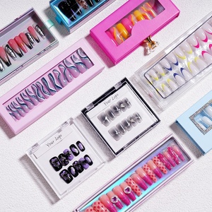 <span class=keywords><strong>Uñas</strong></span> Postizas Elegantes con Diseño de Estrella Dorada, 32 Piezas, <span class=keywords><strong>Uñas</strong></span> Postizas de Lujo al por Mayor, Certificadas por MSDS, Estilo Salón - Product Image 2