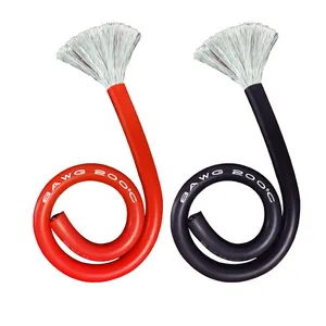 <span class=keywords><strong>Cable</strong></span> de Batería Flexible Ultrafino de Silicona de Alta Calidad 6AWG 8AWG 10AWG 16mm <span class=keywords><strong>16</strong></span> mm² 110amp 150 Amp Extra Flexible - Product Image 1