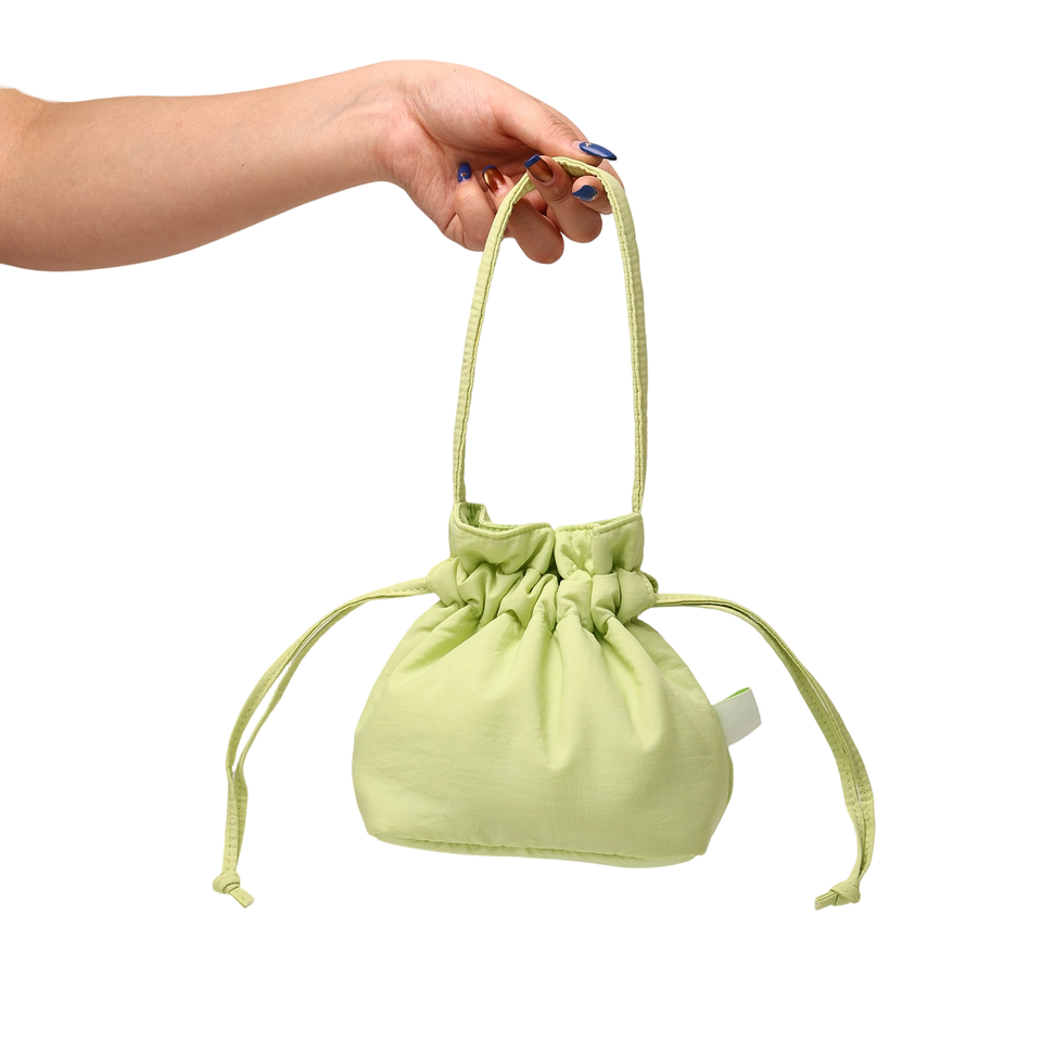 Macaron-colored Drawstring Cosmetic Bag Soft Handle Essentia Travel ...