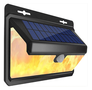 158LED étanche flamme solaire applique murale PIR mouvement capteur solaire applique murale solaire lumière extérieure pour jardin pelouse <span class=keywords><strong>Garage</strong></span> porche - Product Image 1