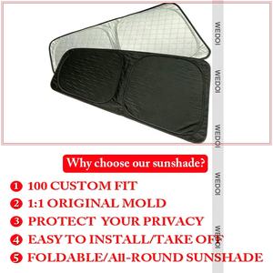 Kingseven — lunettes de <span class=keywords><strong>soleil</strong></span> de <span class=keywords><strong>voiture</strong></span>, Film de confidentialité pour Tesla modèle 3/Y/S/X, stores pour Camping d'hiver, pour taille spéciale, nouveauté 2021 - Product Image 5