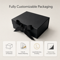 Boîte cadeau pliable à fermeture magnétique personnalisée en usine, blanche, noire, rose, boîte d'emballage magnétique pliable de luxe pour vêtements