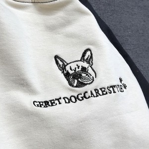 T-shirt en coton à imprimé animal mignon pour animaux de compagnie, vêtements respirants pour chiens, style décontracté, tenue assortie pour l'été - Product Image 5
