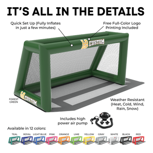 Puente portátil Mini Estructura de objetivo de campo tiro de fútbol poste de portería de fútbol inflable para penalización - Product Image 6
