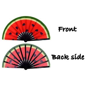 2022 Factory Wholesale Custom LOGO Printing Bamboo <b>Large</b> Handheld <b>Fan</b> Rave Handfan - Product Image 6