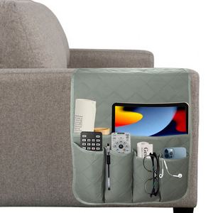 Sofa Handrail Pocket <b>Storage</b> Bag 5 Pockets Couch <b>Remote</b> <b>Control</b> Bracket Bedside <b>Storage</b> Rack Buggy Bag - Product Image 1