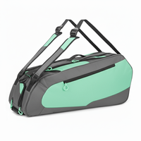 Sac à dos personnalisé pour raquettes de tennis et de badminton, grande capacité, avec fermeture éclair, en polyester imperméable, fabricant OEM ODM