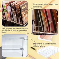 Acrylique Lucite Clear Cube Maquillage Organisateur Haute Qualité Maquillage Brosse Organisateur Cosmétique Plateau