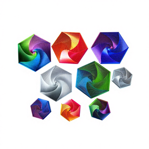 Anti-Anxiety Custom 3D Printed Eco-Friendly Plastic Fidget Hexagon Infinity Cube Stress Relief Desk Toy for Boys & Girls - Product Image 1
