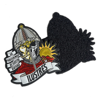 Patchs en plastique TPU 3D gaufrés en gros avec logos personnalisés, badges de club moto pour vestes et chapeaux