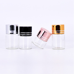 3Ml <span class=keywords><strong>5Ml</strong></span> Chai Thủy Tinh Nhỏ Lọ Mẫu Thuốc Phòng Thí Nghiệm Hộp Đựng Thuốc Thử Bột Với Nắp Vặn Vàng Hồng - Product Image 1