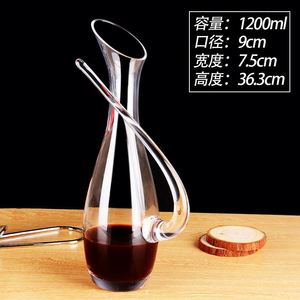 Glass Bottle <strong>Wine</strong> <strong>Decanter</strong> Poure <strong>with</strong> Glass <strong>Stopper</strong> - Product Image 6