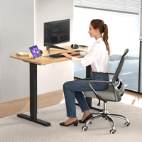 Table de bureau moderne à moteur unique, ergonomique, intelligente, électrique, réglable en hauteur, assis-debout, écologique, vente en gros