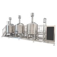 Équipement de brasserie de bière en acier inoxydable certifié CE, chauffage à la vapeur, trois cuves, 2000l