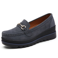 Chaussures plates personnalisées femme plate-forme chaussures plates de marche baskets femmes daim dames mocassins mocassins chaussures décontractées espadrilles pour femmes