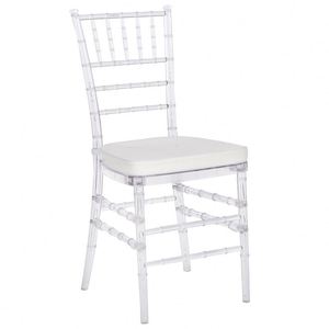 Tissu En Métal <span class=keywords><strong>Doré</strong></span> Transparente En Plastique Moderne de Mariage <span class=keywords><strong>Chiavari</strong></span> Phénix Blanc Chaises En Résine - Product Image 1