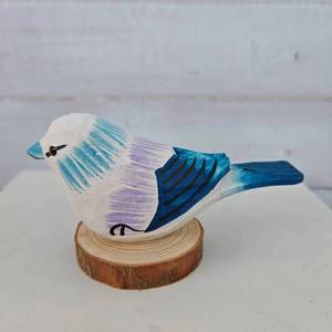 El yapımı ahşap oyma kuş dekor süs küçük ev dekor kuş heykeli raf dekor el-boyalı kuş figürleri mezuniyet için - Product Image 2