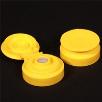 Capsules et fermetures pour bouteilles en plastique PP blanc nervuré 38/400 avec bouchon à rabat