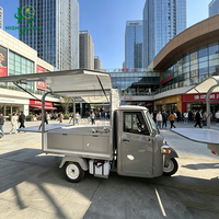 Tricycle alimentaire mobile personnalisé de haute qualité avec boîte de rangement pour les marchés en plein air