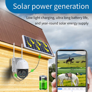IP66 HD IP <span class=keywords><strong>CCTV</strong></span> 360 ağ De gözetim Sans Fil otomatik izleme düşük güç 10X ZOOM açık Eseecloud 4G çift PTZ güneş kamera - Product Image 2