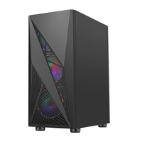 Mesh Gaming Computer Case Gaming Desktop Pc Case Panel frontal Computer Case Diseño elegante Exclusivo Metal Stock ATX Plástico Nuevo