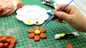 Bview Art <span class=keywords><strong>Kit</strong></span> d'argile de <span class=keywords><strong>poterie</strong></span> sèche à l'air 500g <span class=keywords><strong>Kit</strong></span> d'argile à modeler <span class=keywords><strong>pour</strong></span> adultes comprenant 6 pièces de peinture acrylique et palette de peinture - Product Image 4