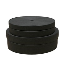 Vente en gros personnalisé noir blanc tricoté plat élastique bande de sangle tricot élastique pour vêtement