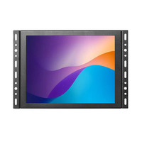 Écran tactile capacitif à cadre ouvert de 8 pouces, haute luminosité 800 nits, résolution 1024x768, interface VGA/USB