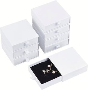 กล่องใส่เครื่องประดับขนาดเล็กแบบกำหนดเองจากกระดาษรีไซเคิล ยี่ห้อ Katady พร้อมลิ้นชักเลื่อน ฝาปิดแม่เหล็ก และหูหิ้ว พร้อมโลโก้ - Product Image 1